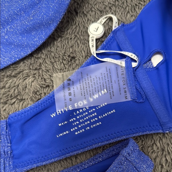 White Fox Boutique Blue Bikini Set - Picture 3 of 16